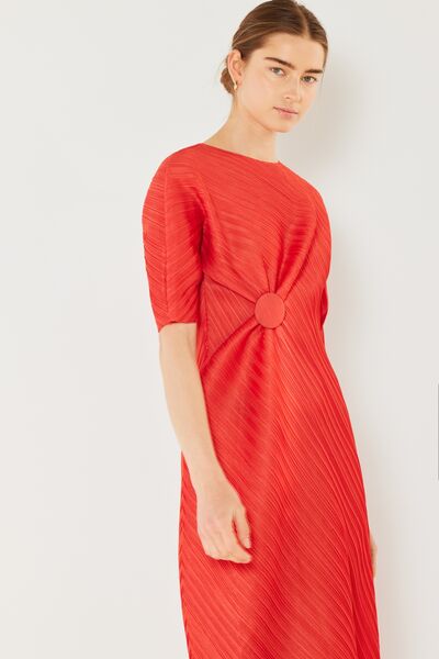 Marina West Swim Pleated Dolman Sleeve Dress - Charming Charlie