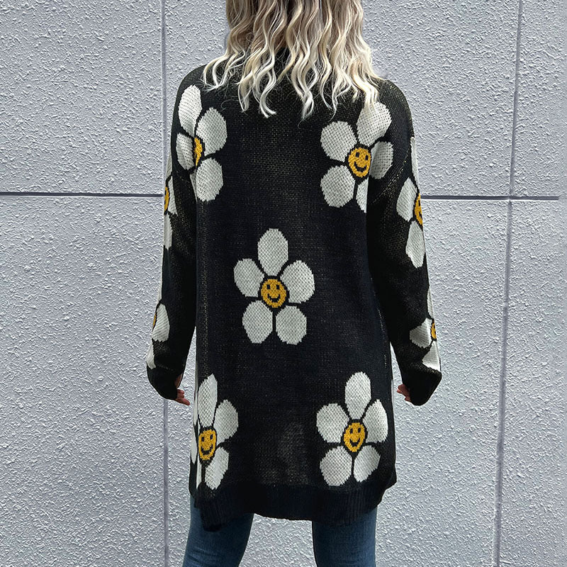 Floral Button Down Longline Cardigan - Charming Charlie