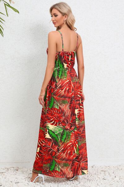 Printed Surplice Maxi Cami Dress - Charming Charlie