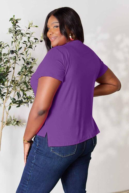 Basic Bae Full Size Round Neck Short Sleeve T-Shirt - Charming Charlie