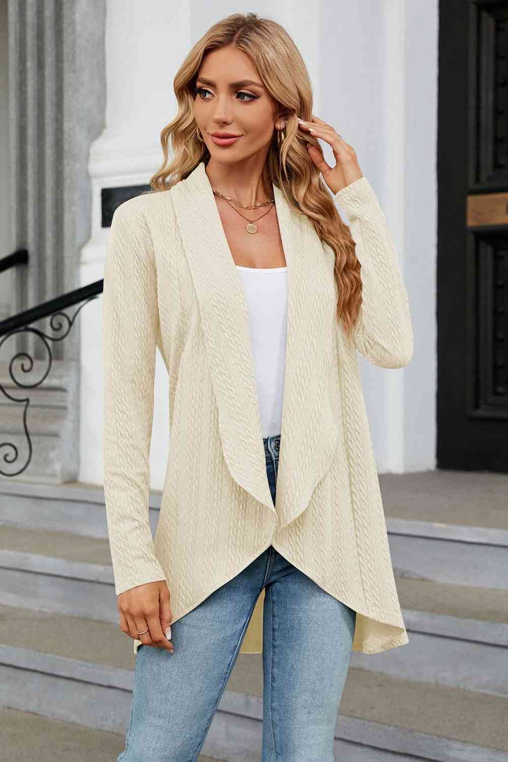 Open Front Long Sleeve Cardigan - Charming Charlie