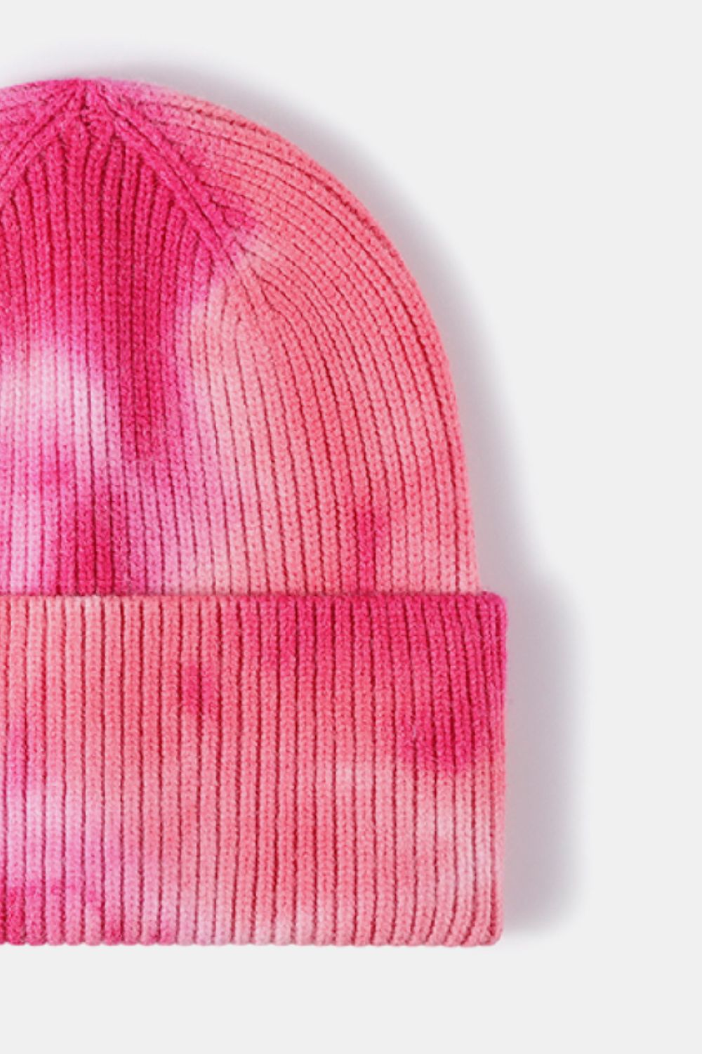 Tie-Dye Cuffed Rib-Knit Beanie Hat - Charming Charlie