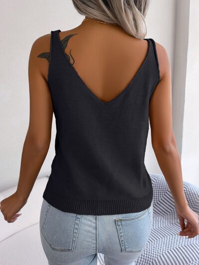 Cable-Knit Scoop Neck Knit Vest - Charming Charlie