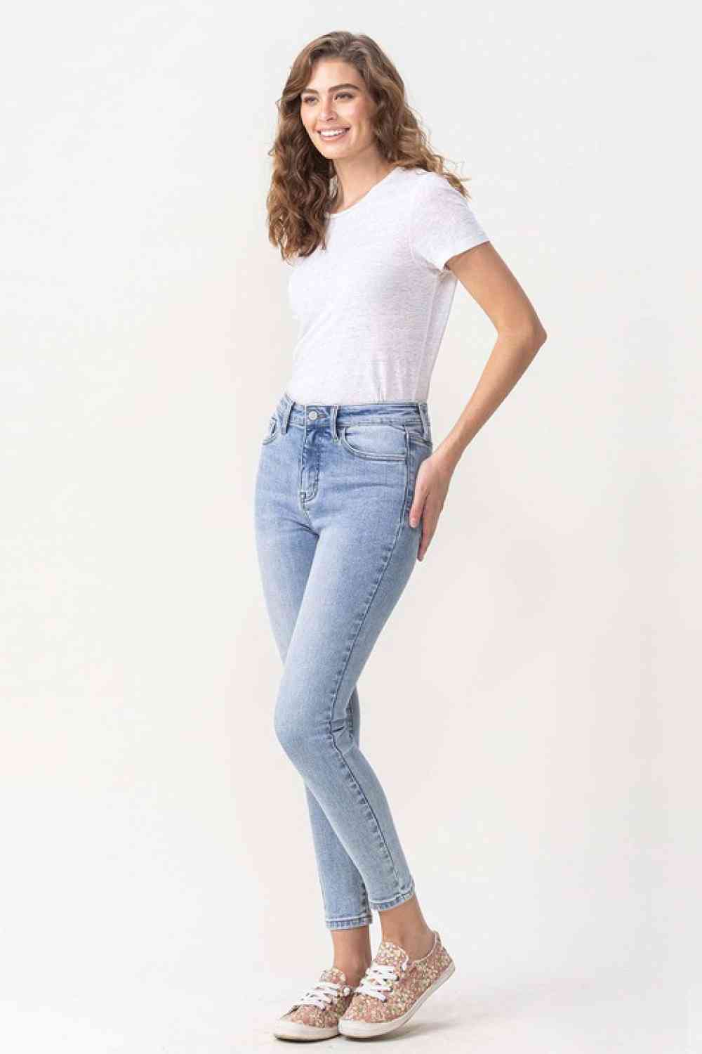 Lovervet Full Size Talia High Rise Crop Skinny Jeans - Charming Charlie