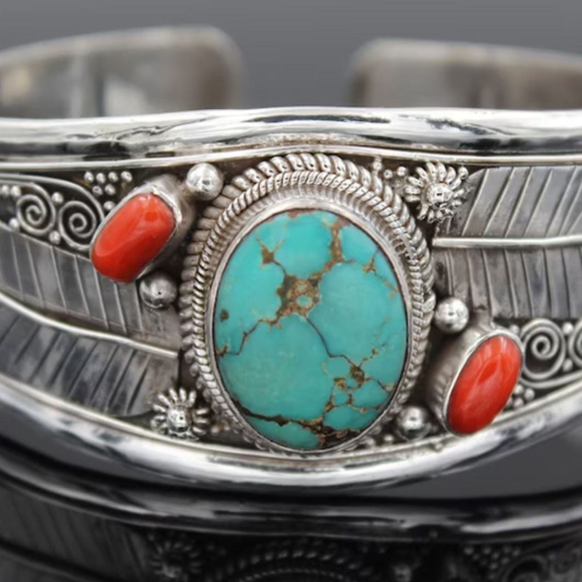 Turquoise Open Bracelet - Charming Charlie