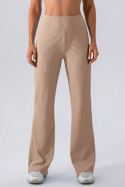 High Waist Straight Active Pants - Charming Charlie