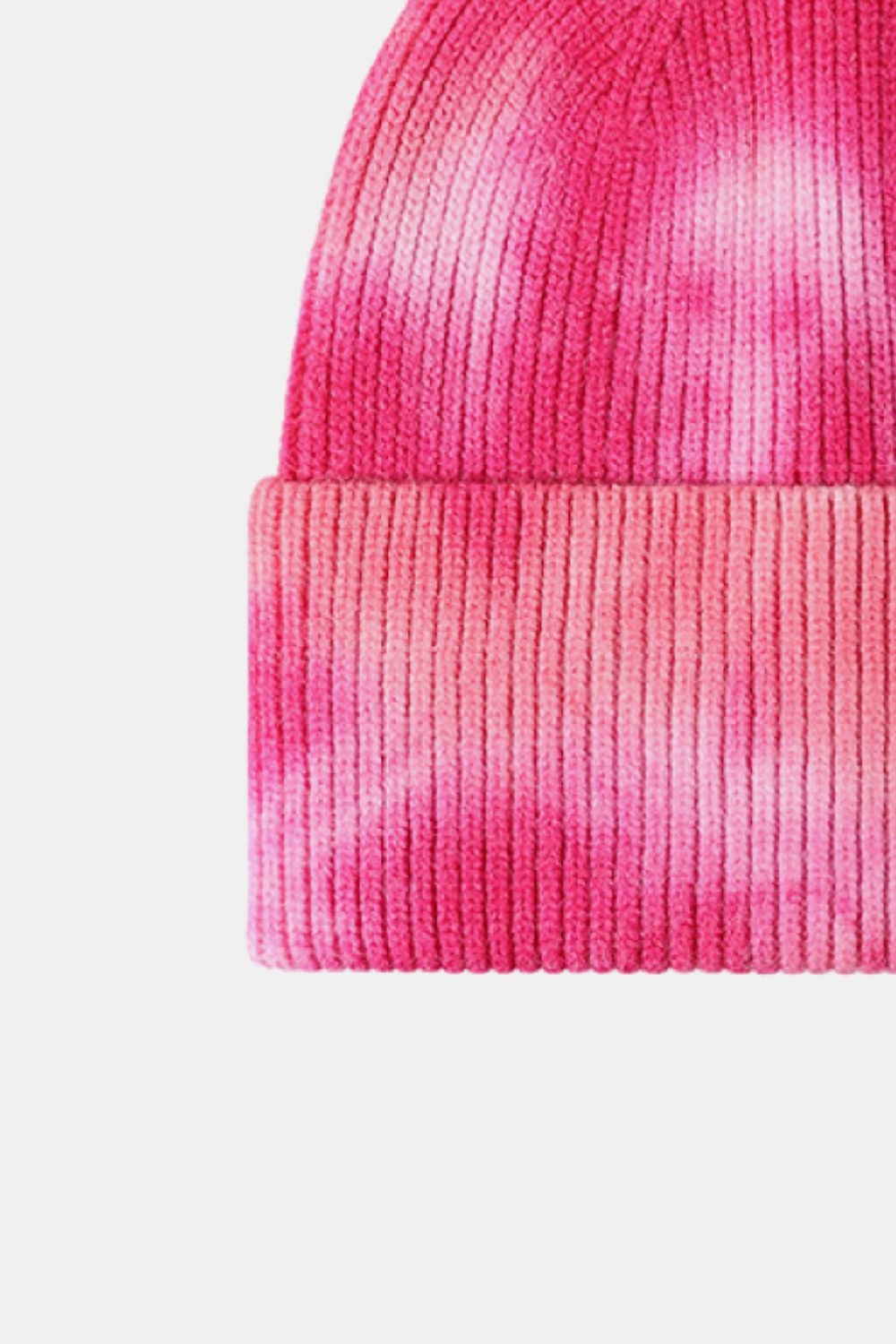 Tie-Dye Cuffed Rib-Knit Beanie Hat - Charming Charlie