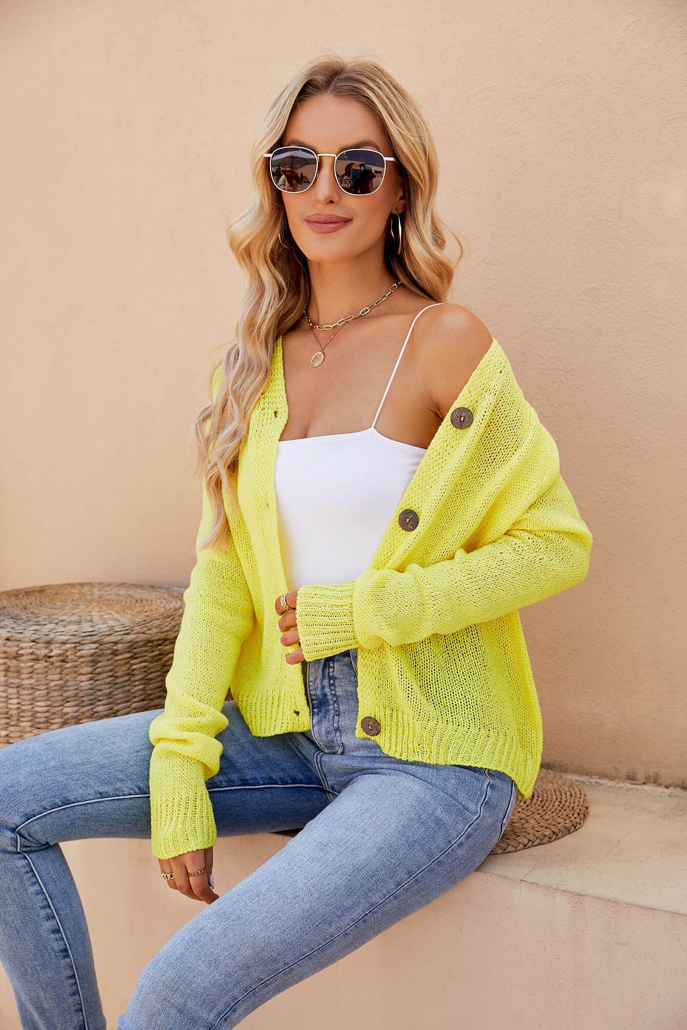 Raglan Sleeve Button Front Cardigan - Charming Charlie