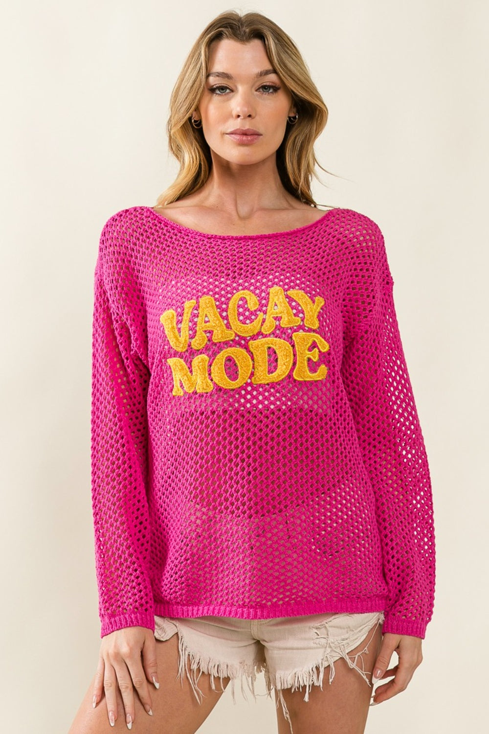 BiBi VACAY MODE Embroidered Knit Cover Up - Charming Charlie