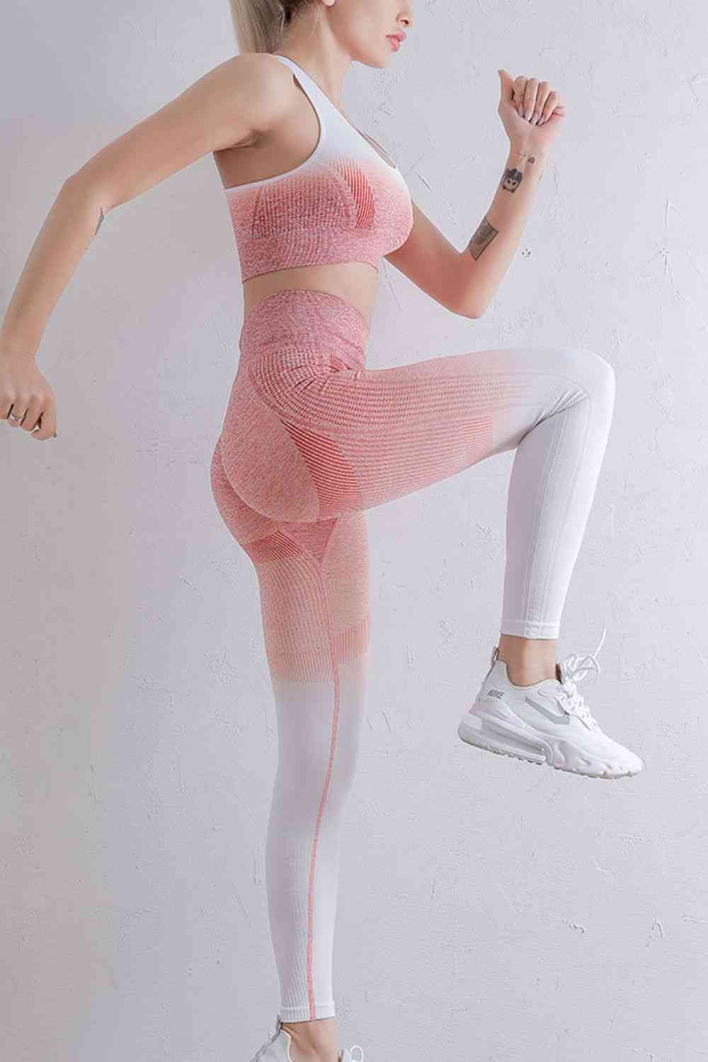 Gradient Sports Bra and Leggings Set - Charming Charlie