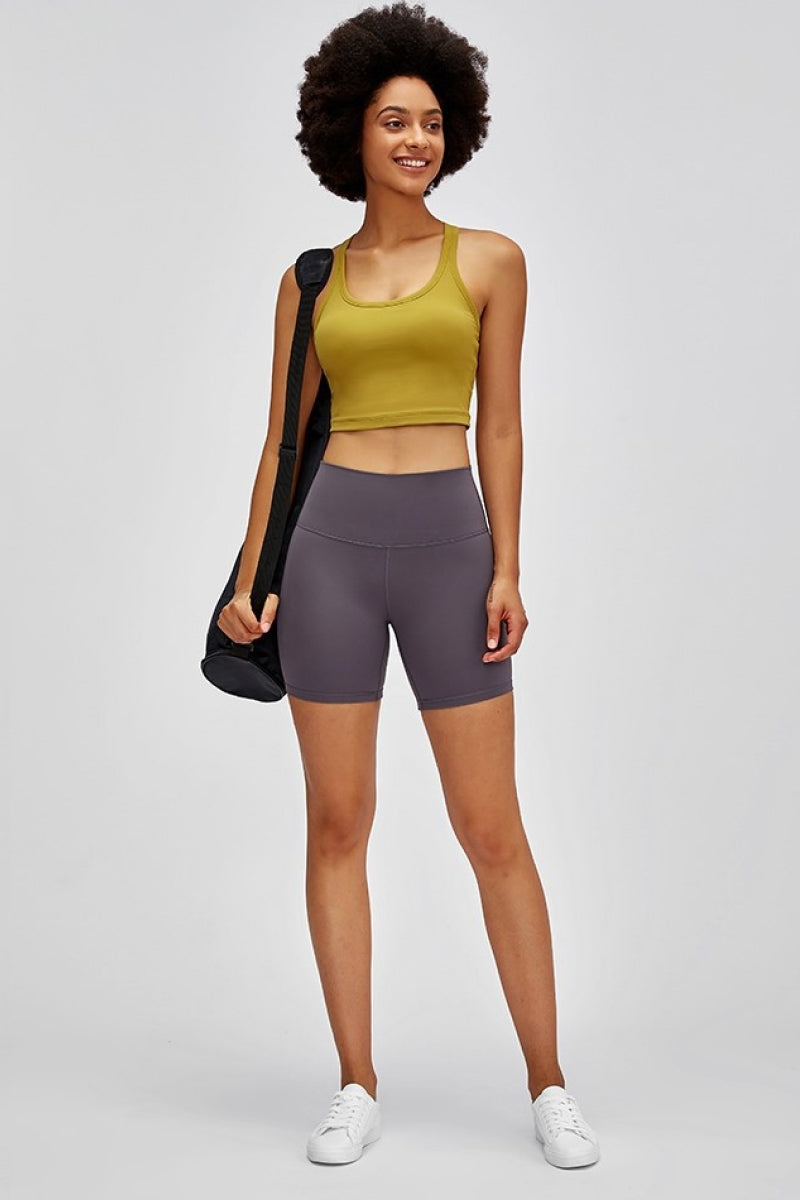High Waist Training Shorts - Charming Charlie