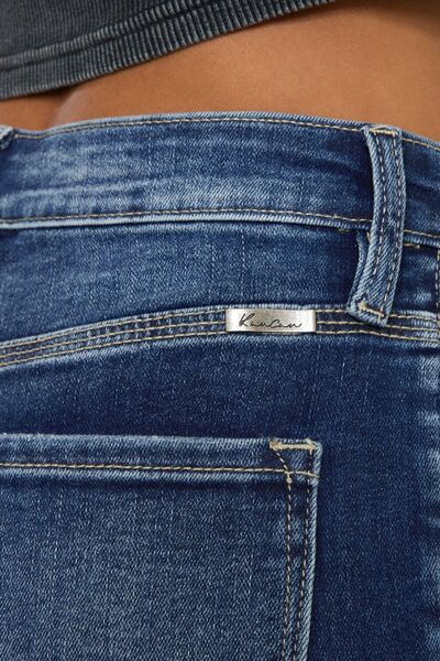 Kancan Full Size Cat's Whiskers Button Fly Denim Shorts - Charming Charlie