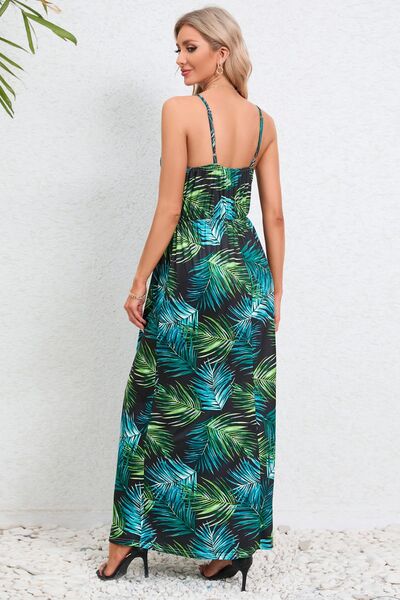 Printed Surplice Maxi Cami Dress - Charming Charlie