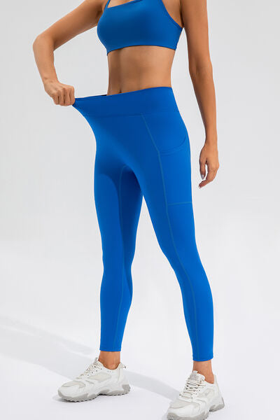 High Waist Active Leggings with Pockets - Charming Charlie