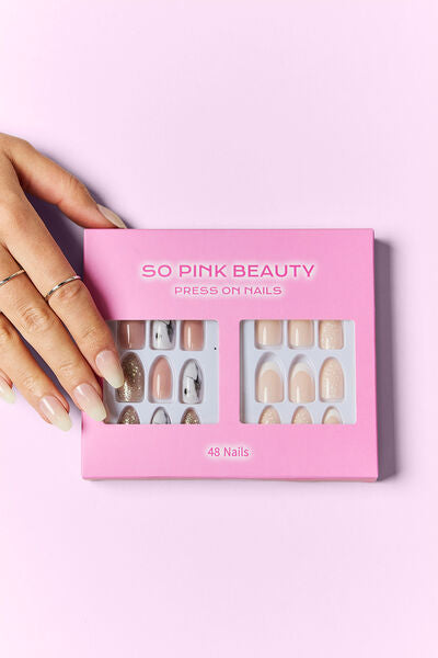 SO PINK BEAUTY Press On Nails 2 Packs - Charming Charlie