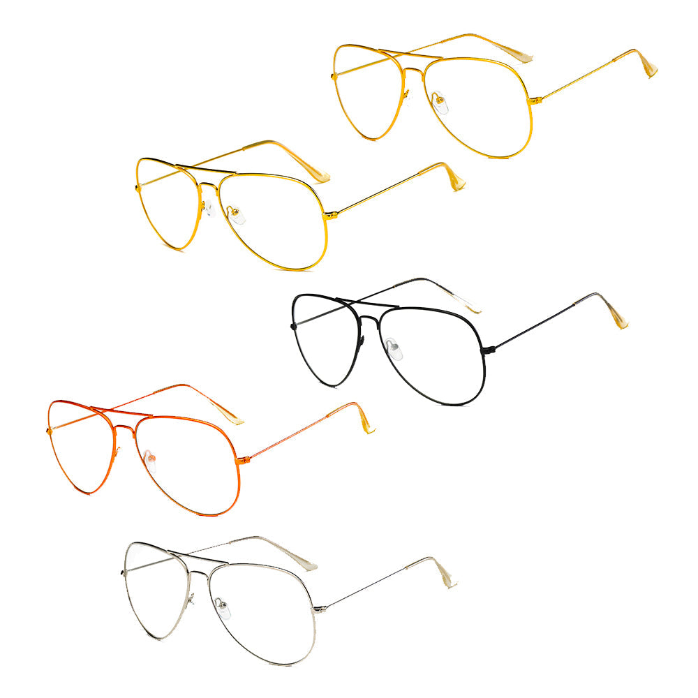 ENID | F1001 - Trendy Aviator Clear Glasses Lens Sun Glasses - Cramilo Eyewear - Stylish Trendy Affordable Sunglasses Clear Glasses Eye Wear Fashion