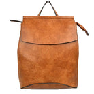 Vegan Long-lasting Faux Leather Backpack Convertible Bag - Backpacks