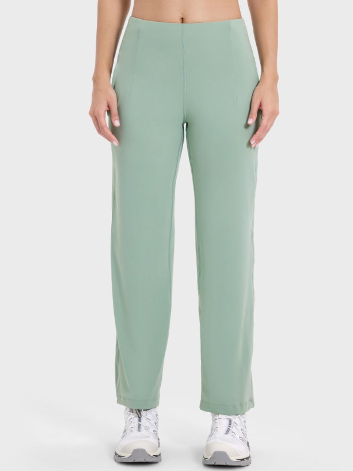 Pocketed High Waist Active Pants - Charming Charlie