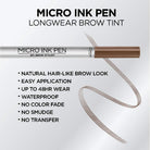 L'Oreal Paris Brow Stylist Micro Ink Pen by Brow Stylist, Up to 48HR Wear - Charming Charlie