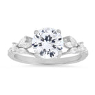 Sterling Silver Round & Marquise-cut Diamond CZ Ring - Charming Charlie