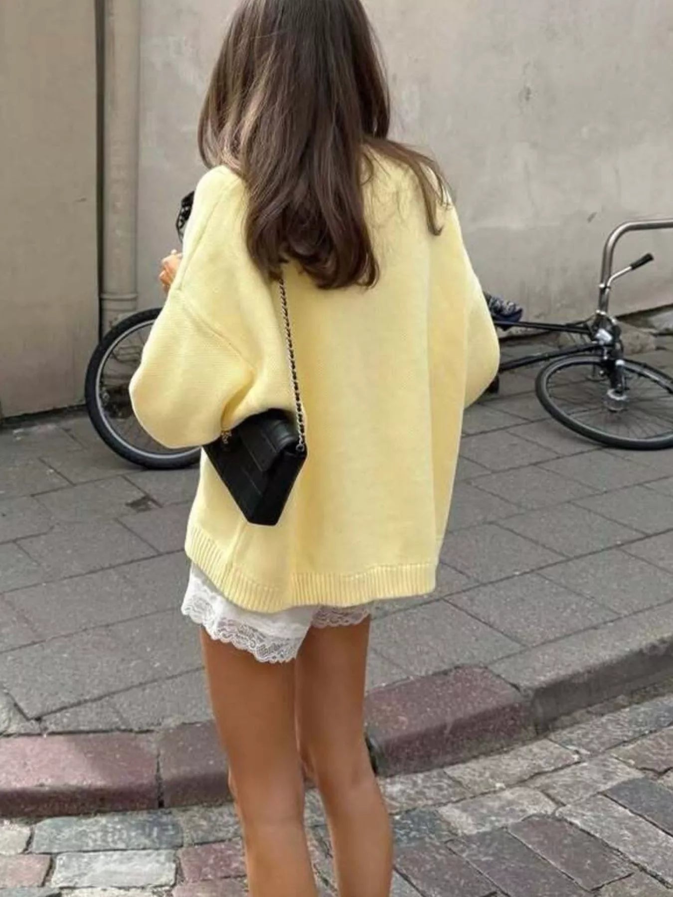 Letter Ribbed Hem Long Sleeve Sweater – Charming Charlie