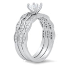 Sterling Silver Round-cut 3pc Stackable CZ Ring Set - Charming Charlie