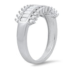 Sterling Silver Baguette CZ Band Ring - Charming Charlie