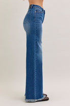 Karla High Waist Column Straight Button-Fly & Back Welt Pkts - Charming Charlie