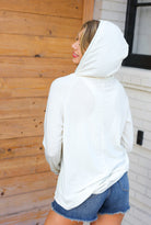 Feeling It Kelly Green Clover Cut Out Terry Hoodie - Charming Charlie