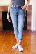 Judy Blue Medium Wash Mid Rise Skinny Capri - Charming Charlie