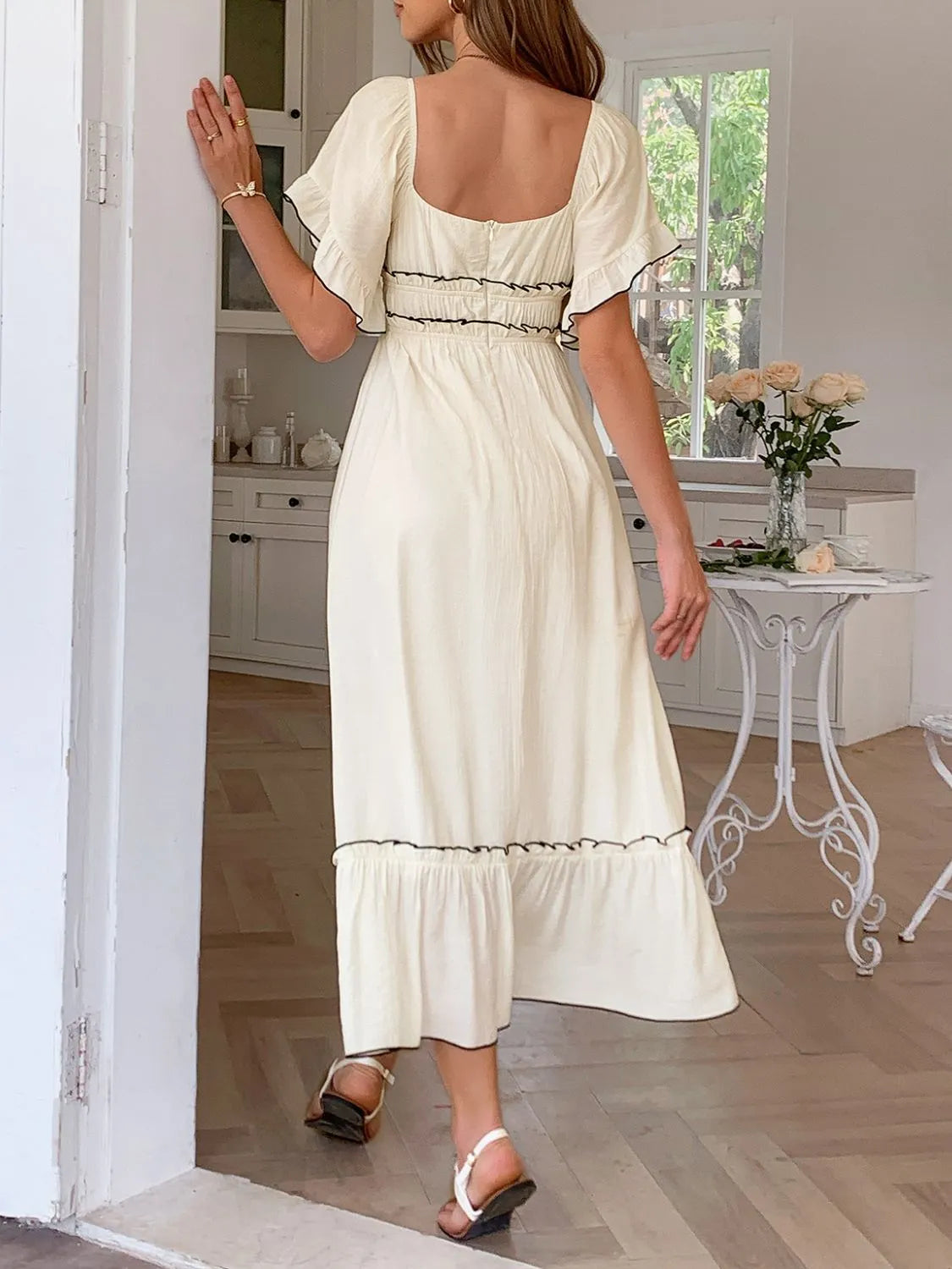 old hollywood white dress Vamp