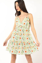 VERY J Floral Back Smocked Ruffled Mini Dress - Charming Charlie