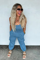 PREORDER: All Set Tank Romper - Charming Charlie