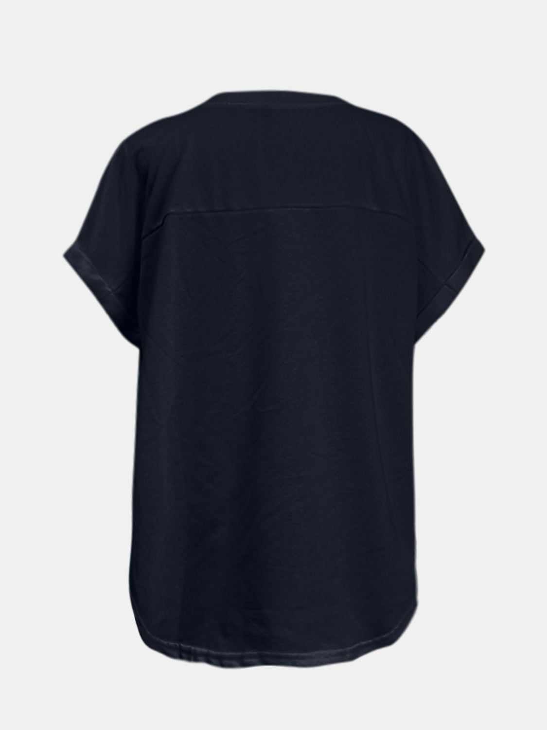 Sequin Round Neck Short Sleeve T-Shirt - Charming Charlie