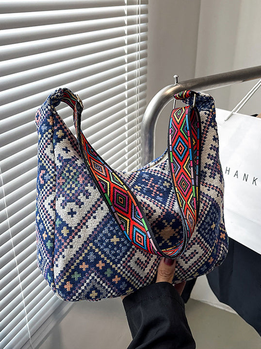 Geometric Adjustable Strap Crossbody Bag - Charming Charlie