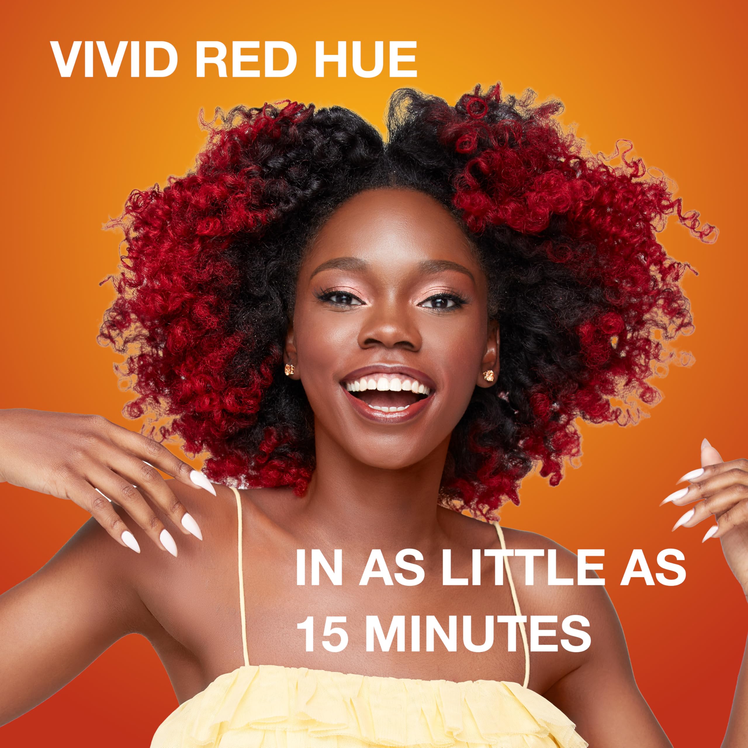 Creme of Nature Pure Honey Hydrating Color Boost Semi-Permanent Fire Red Hair Dye, 3 fl oz - Charming Charlie