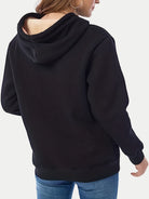 Drawstring Long Sleeve Hoodie with Kangaroo Pocket - Charming Charlie