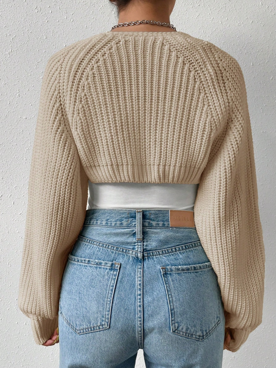 Honey Open Front Long Sleeve Cropped Cardigan – Charming Charlie