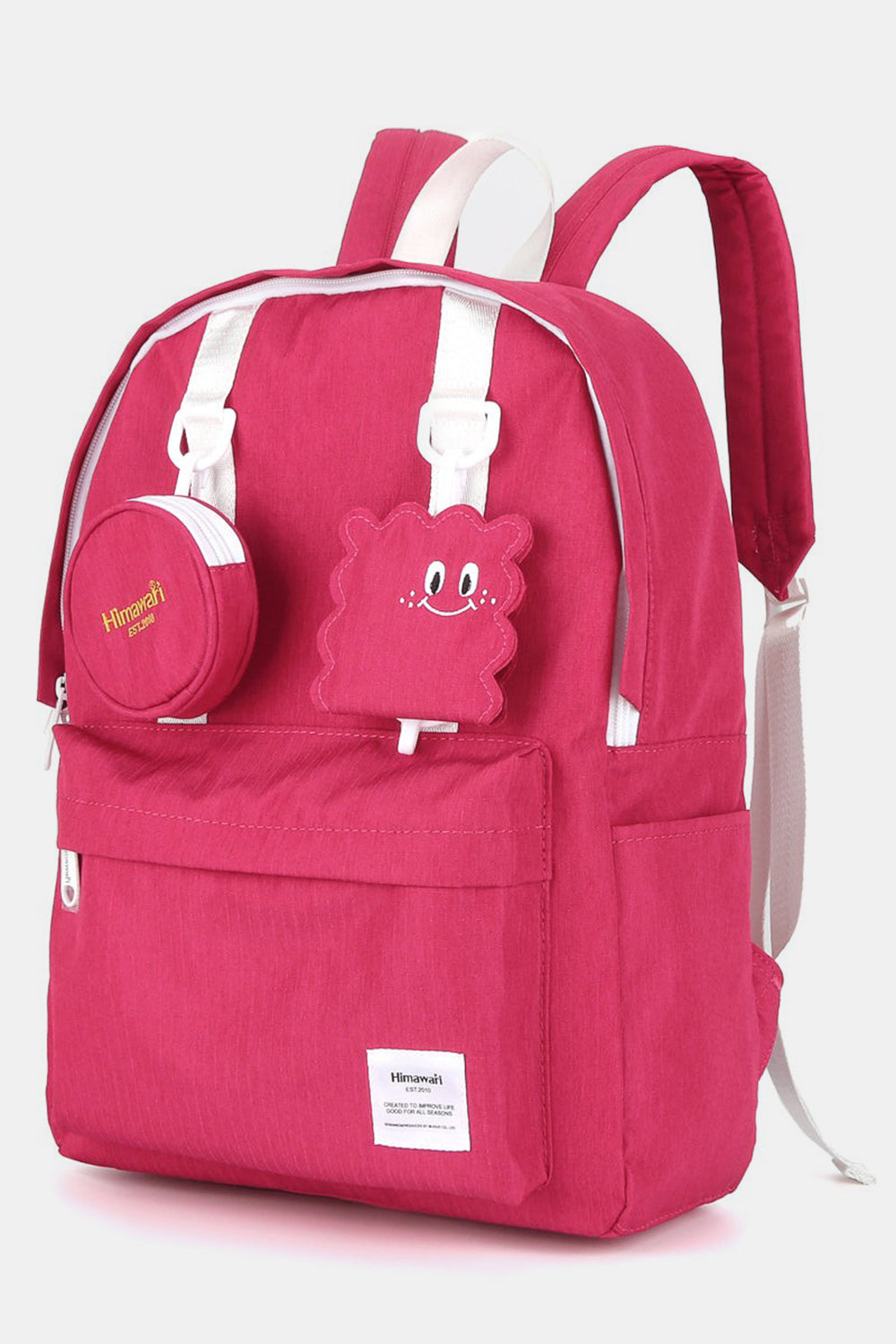 Pink Charlie School Bag Himawari Waterproof Canvas Backpack Bag