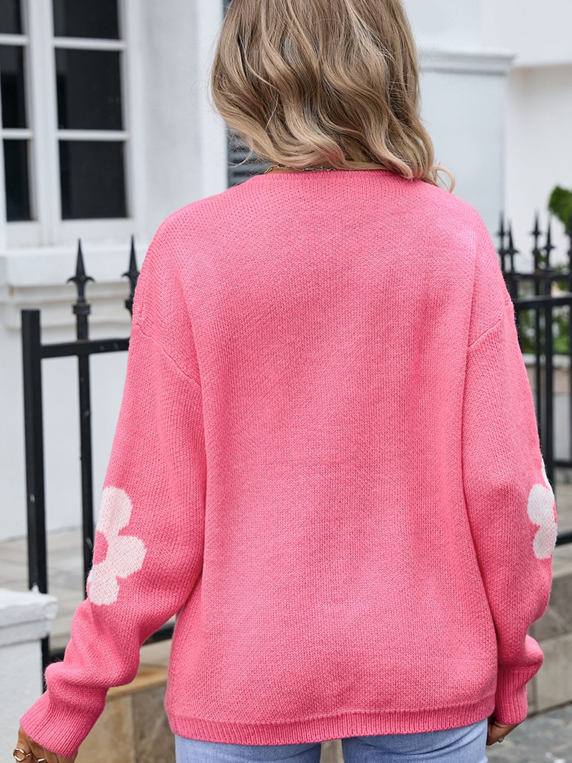 Flower Open Front Long Sleeve Cardigan – Charming Charlie