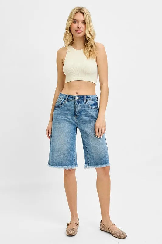 RISEN Tummy Control Mid Rise Fit Bermuda – Charming Charlie