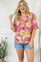 Floral Muse V Neck Blouse - Charming Charlie