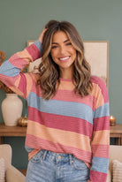 Sunny Stripes Long Sleeve Knit Top - Charming Charlie