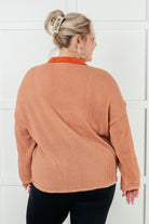 Can't Imagine Why Waffle Knit Contrast Trim Top - Charming Charlie
