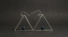 Cracked Onyx With Silver Accent Earrings - Charming Charlie