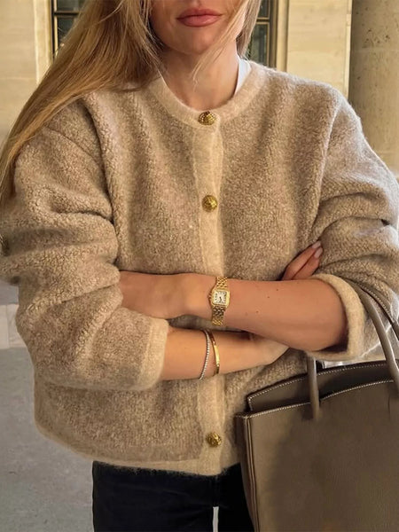 タグ付 アパルトモンGOLD BUTTON CARDIGAN 金ボタン 2023 L'Appartement GOLD BUTTON V/N CARDIGAN