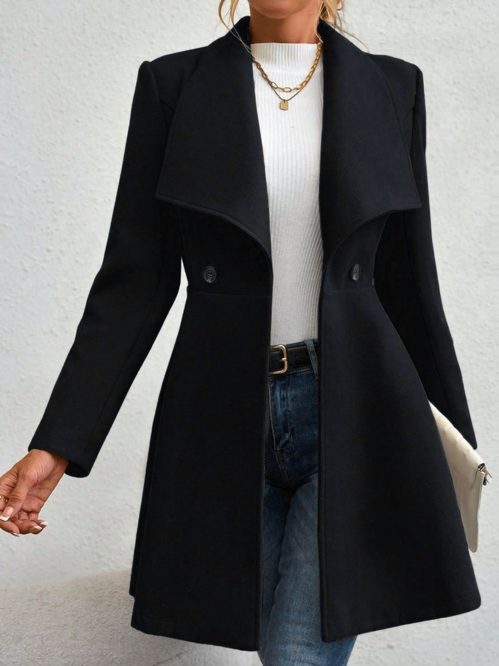 Button Up Long Sleeve Coat main image 0