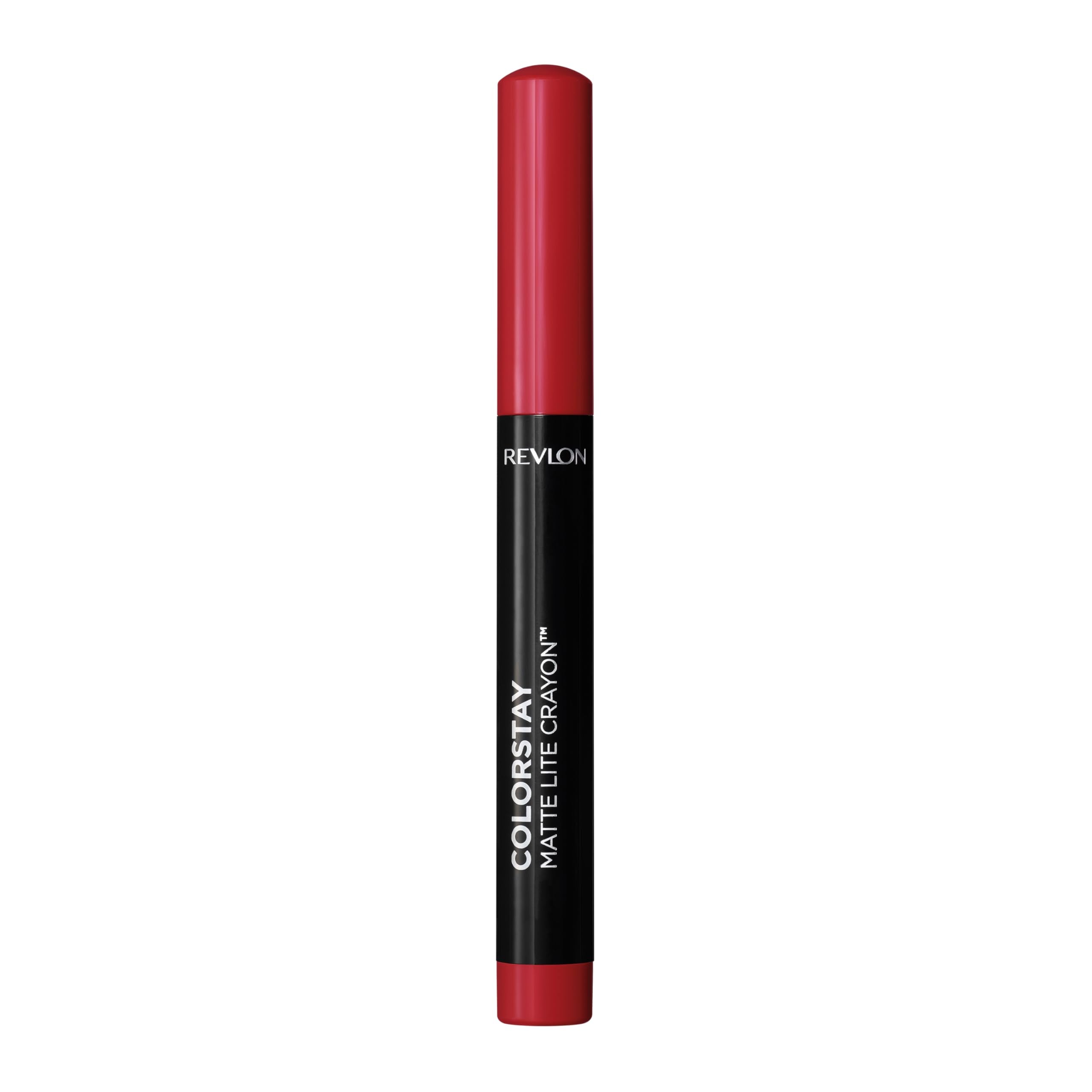 REVLON ColorStay Matte Lite Crayon Lipstick with Built-in Sharpener, Longlasting Non-Drying Matte Formula, Transfer-Proof Lipcolor - Charming Charlie