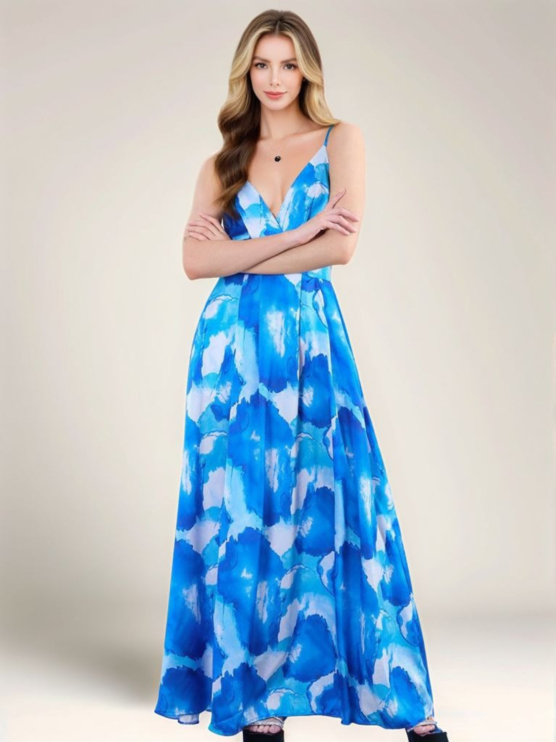 blue dress for baby girl Tie Dye Dress main image 1