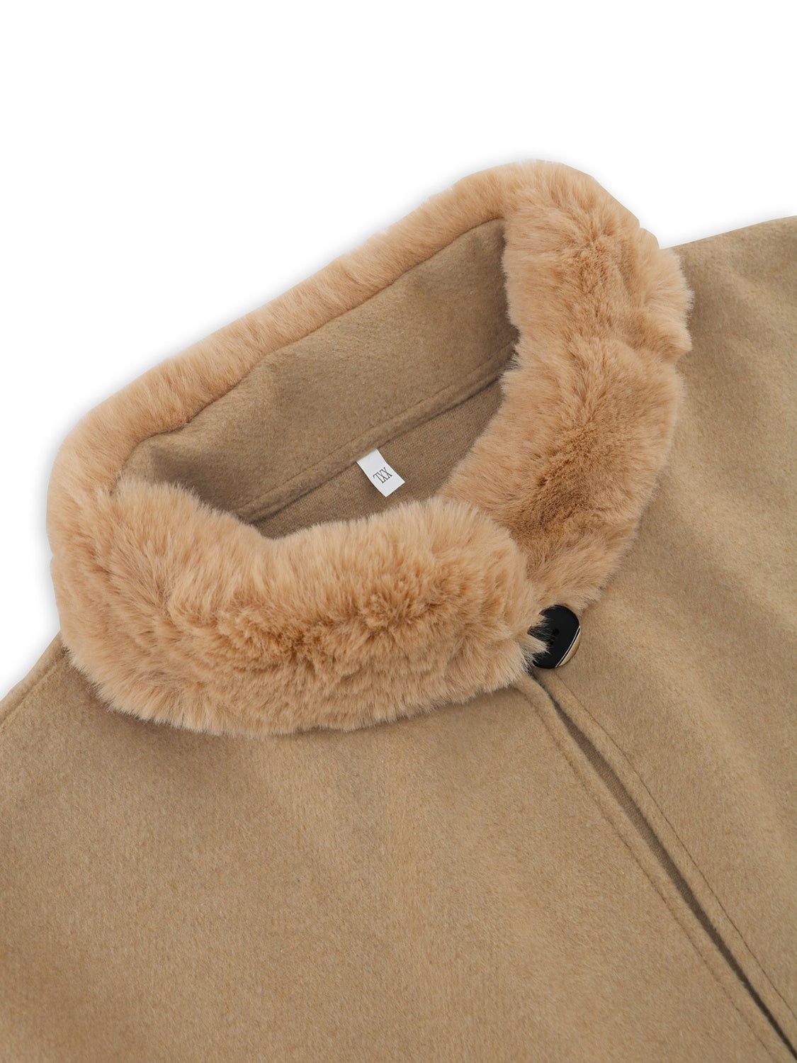 Fuzzy Trim Long Sleeve Poncho – Charming Charlie